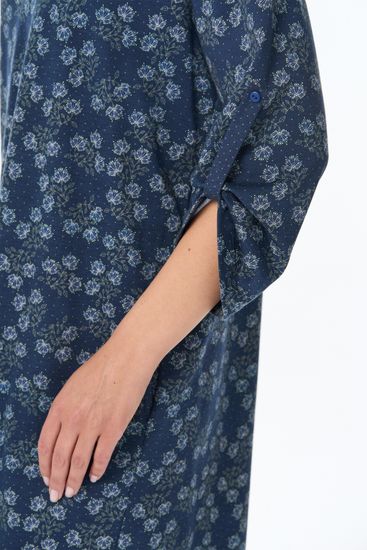 Платье женское  с регулируемой длинной рукавов Лори N0230-F59.2F01 тёмно-синее