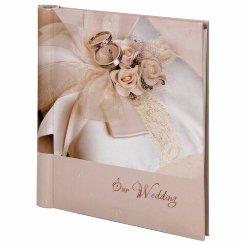 Фотоальбом BRAUBERG свадебный "Наша свадьба" 20 магнитных листов, 23х28 см, спираль, 391154 И