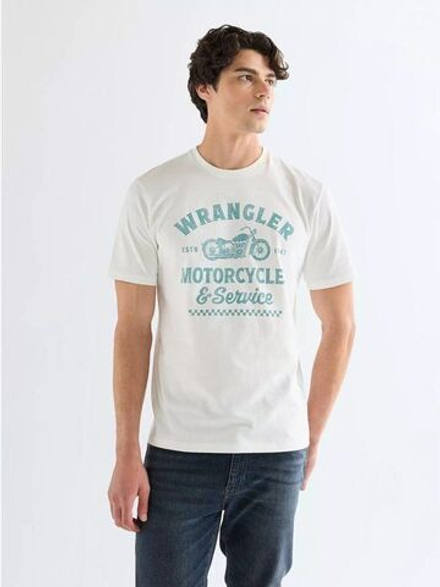 Футболка мужская WRANGLER AMERICANA TEE WORN WHITE