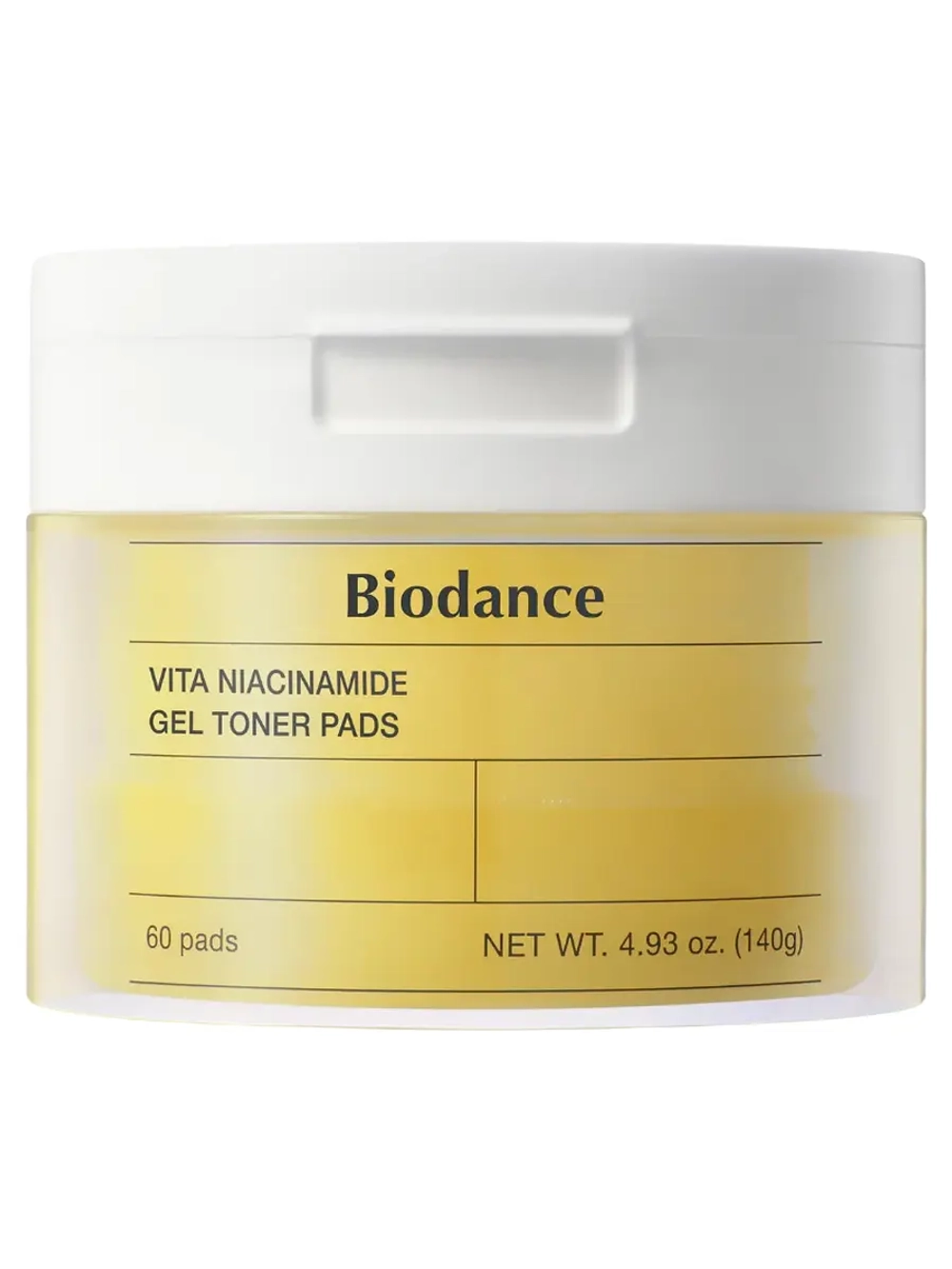 Biodance Осветляющие гелевые тонер-пэды с ниацинамидом для сияния кожи Vita Niacinamide Gel Toner Pads 60 шт