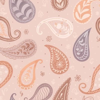 Бежевый Пейсли (paisley), индийские огурцы, восточные огурцы