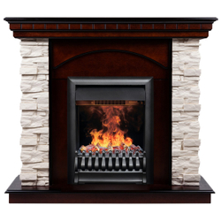 Электрокамин RealFlame Elford AO античный дуб с очагом 3D Oregan