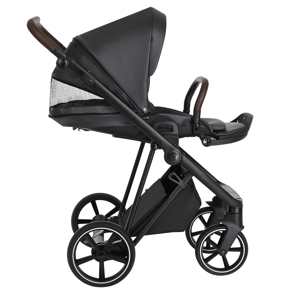 Детская коляска 3 в 1 Roan IVI Eco Black Pearl