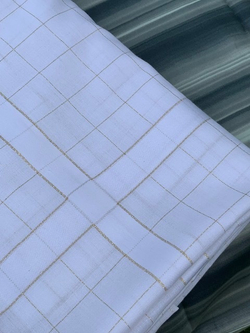 Скатерть 180x270 и 12 салфеток Palombella Rio Lurex белые