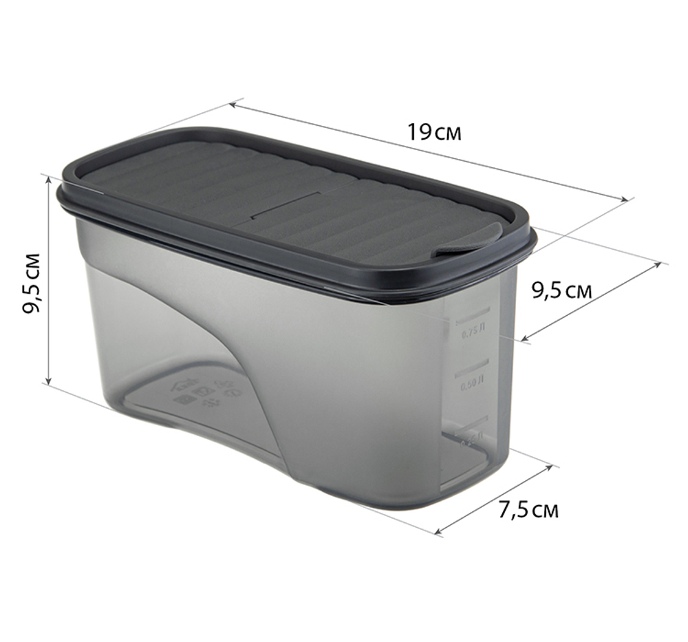 Емкость для сыпучих продуктов БЕСТ 1л М1254