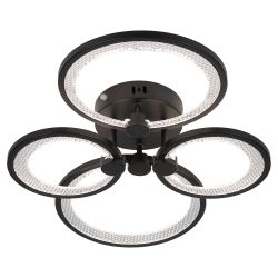 Светильник потолочный светодиодный ЭРА Модерн Odry CLL-1-78W 3K-6,5K RC BK с ДУ черный | Светильники SPB-6 с ДУ