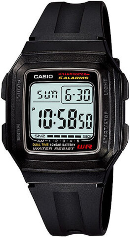 унисекс наручные часы Casio F-201WA-1A