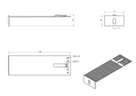 RLS-BR-M-24075 Кронштейн средний  RLS  M 240x75