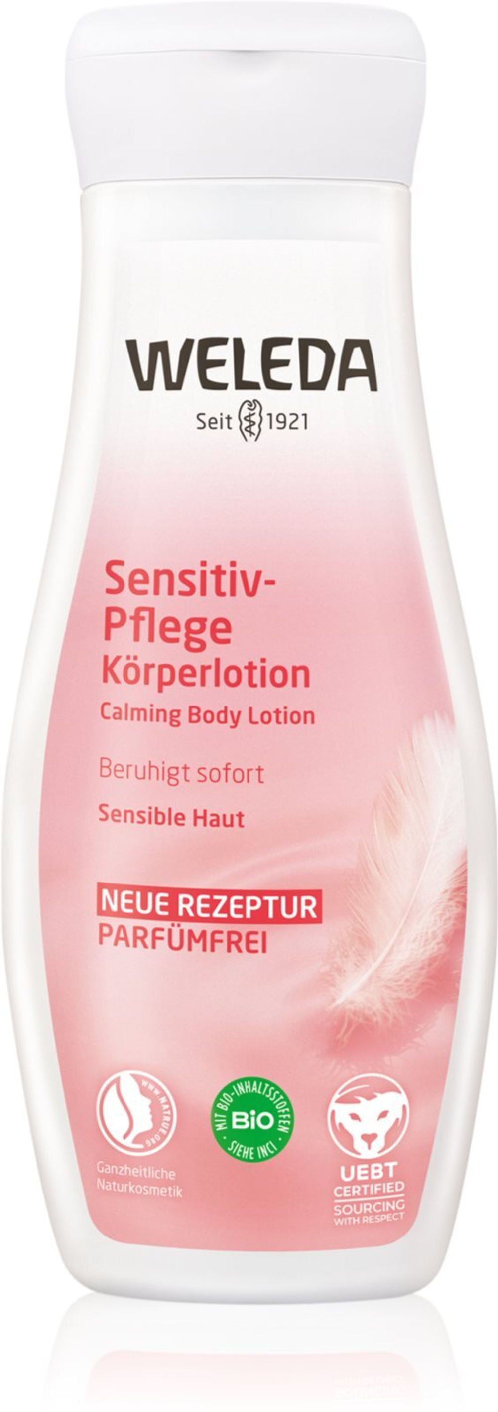 Weleda Sensitive - нежное молочко для тела для чувствительной кожи /   200  ml  / GTIN 4001638529402