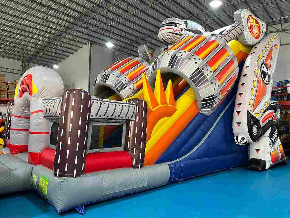 Коммерческий надувной батут «Робот» 8x6x6.5 м