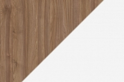 Стойка администратора STATIC цвет: Орех Темный/Белый снег