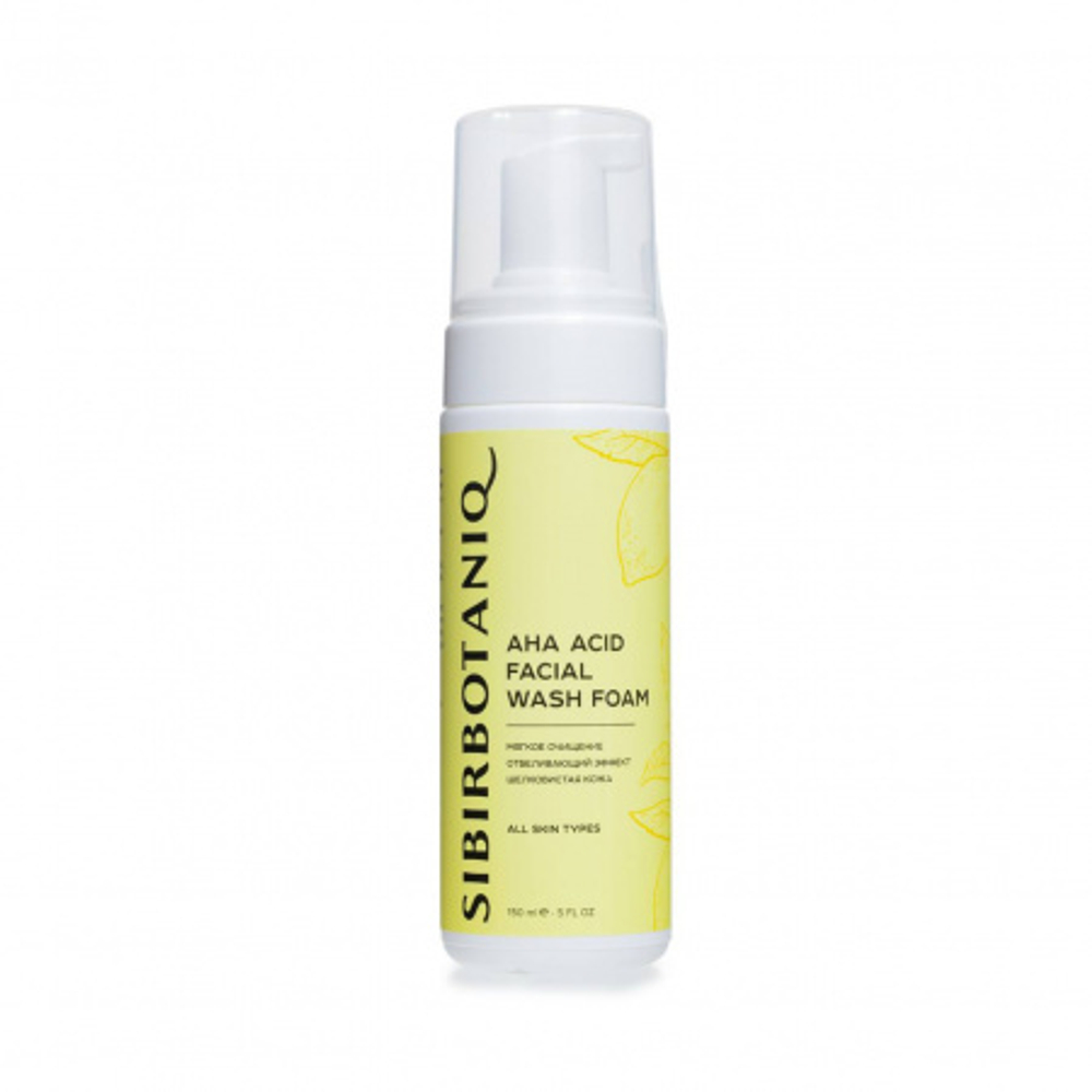 Пенка для умывания С ФРУКТОВЫМИ КИСЛОТАМИ ANTI ACNE, ТМ SIBIRBOTANIQ