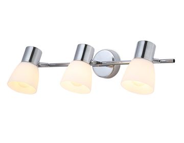 Настенно-потолочный спот 3*E27 TR3965 CH/FR хром/белый матовый 460*82*200 Traditional Ambrella