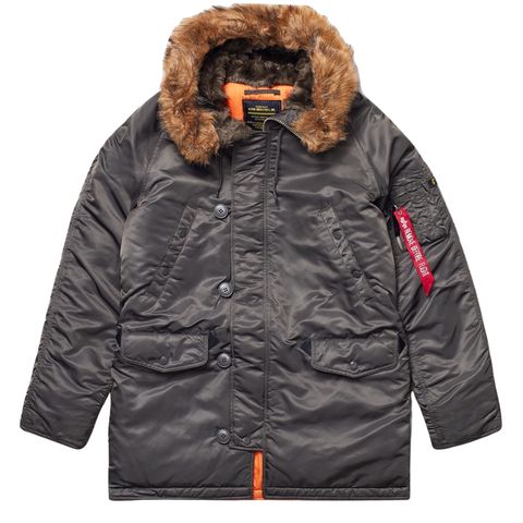 Парка Alpha Industries N-3B Slim Fit Rep. Grey (Серая)