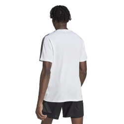 Мужское теннисное поло adidas Essentials Train 3-Stripes Training T-Shirt Men - White, Black