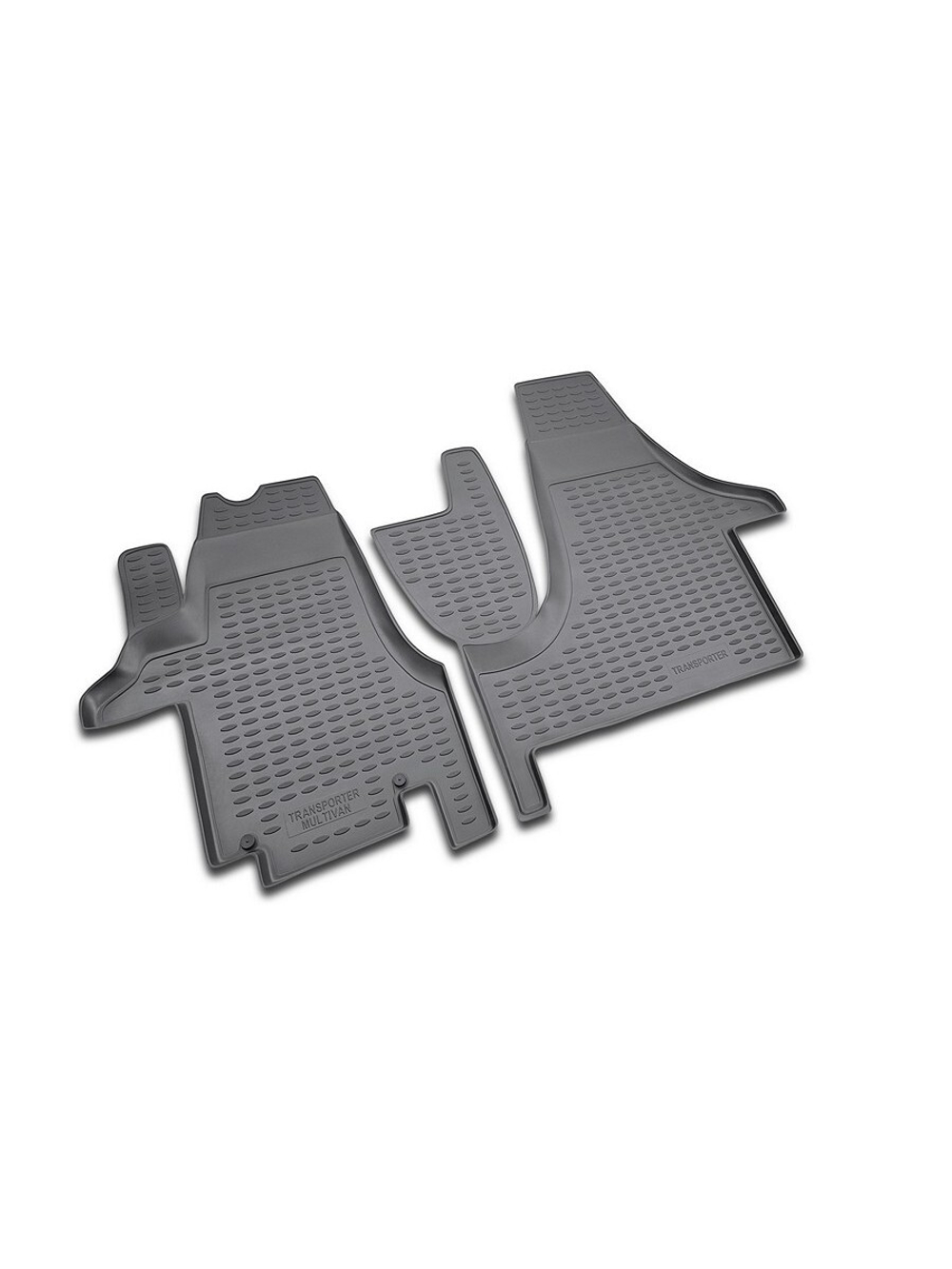 Коврики в салон для VW Transporter 2004-, 2 шт. (полиуретан, серые) NLC.51.11.211