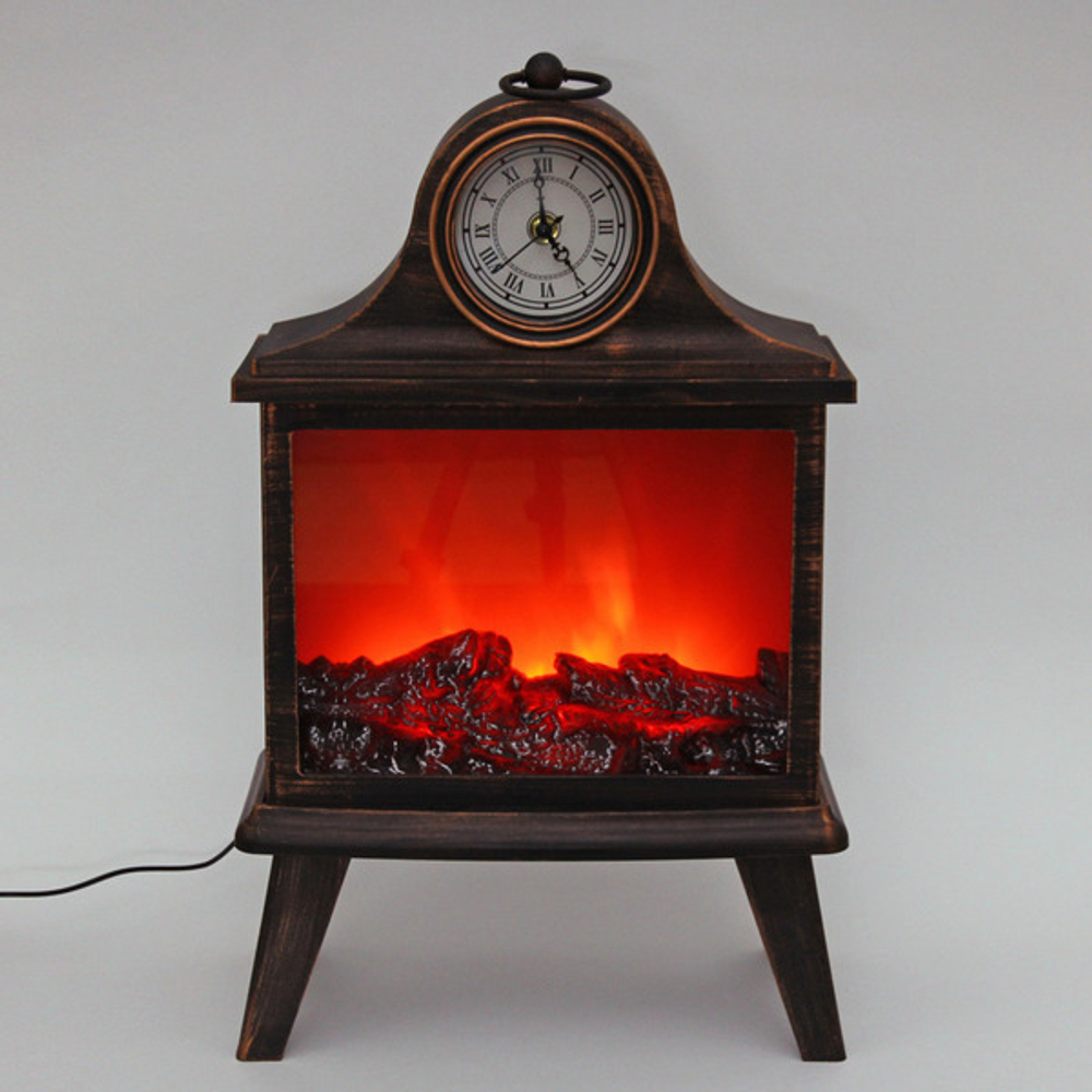 Сувенир с подсветкой «КАМИН - Теплое время» 30*13*50 см (питание от USB и батареек)