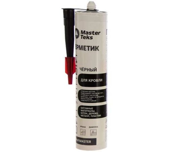 Герметик PROFMASTER битумный для кровли черный 260 мл.