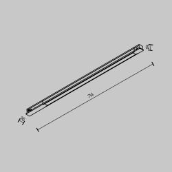 Трековый магнитный светодиодный светильник Maytoni Exility   TR231-2-15W3K-B