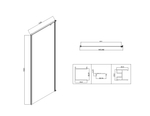 Душевой уголок Слим-Н (Slim-N) Vincea VSR-5SN1010CL, 1000*1000, хром, стекло прозрачное