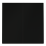 Клавиши для выключателя/переключателя двухклавишного, S70 (черный матовый)