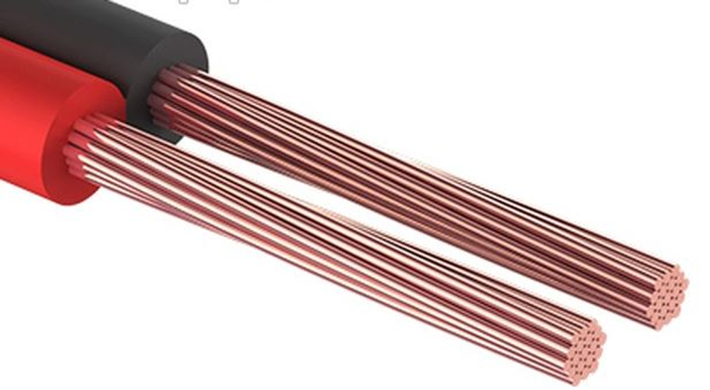 Провод двойной 2х1,50мм красно-черный , 10м Proconnect 16106310