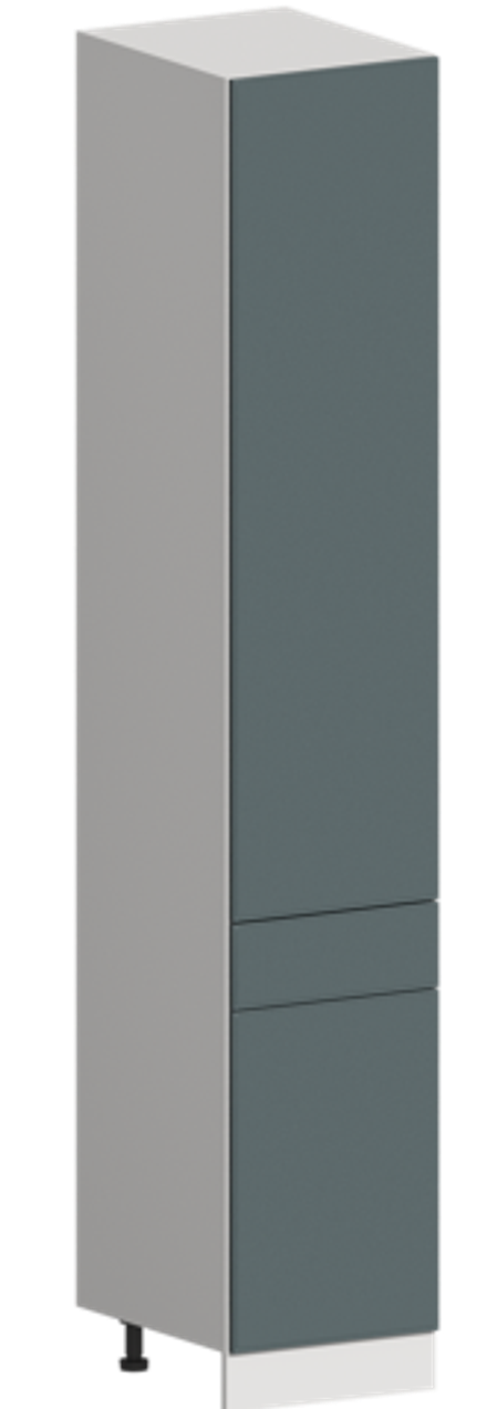 Кухня Модуль ШП1Я 400 Графит / Бирюзовая мята