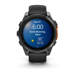 Умные часы Garmin FENIX 8 47 мм Amoled Slate Gray with Black Silicone Band
