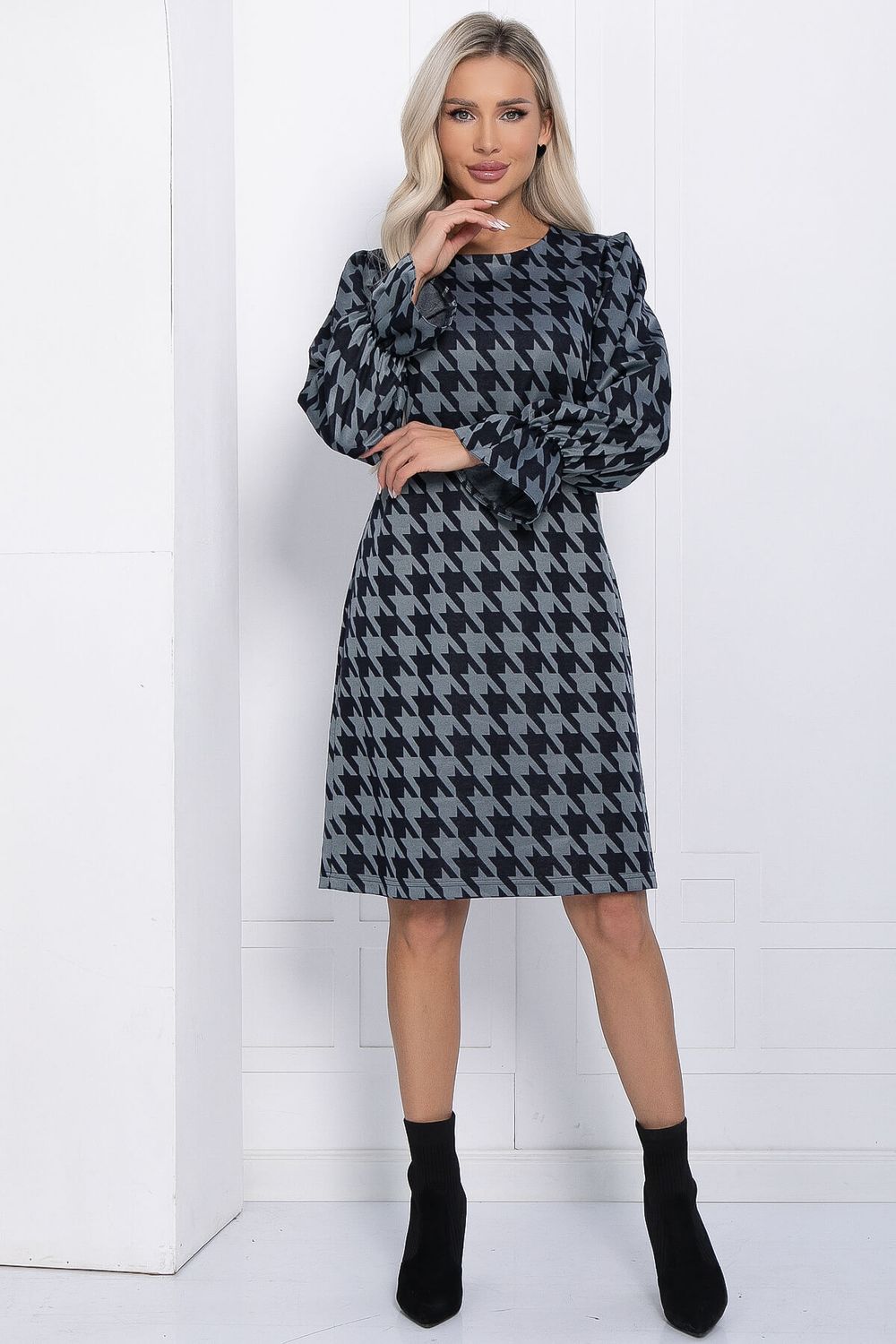 Платье Есения (серо-синее) П12272-30 LT Collection (Акция)