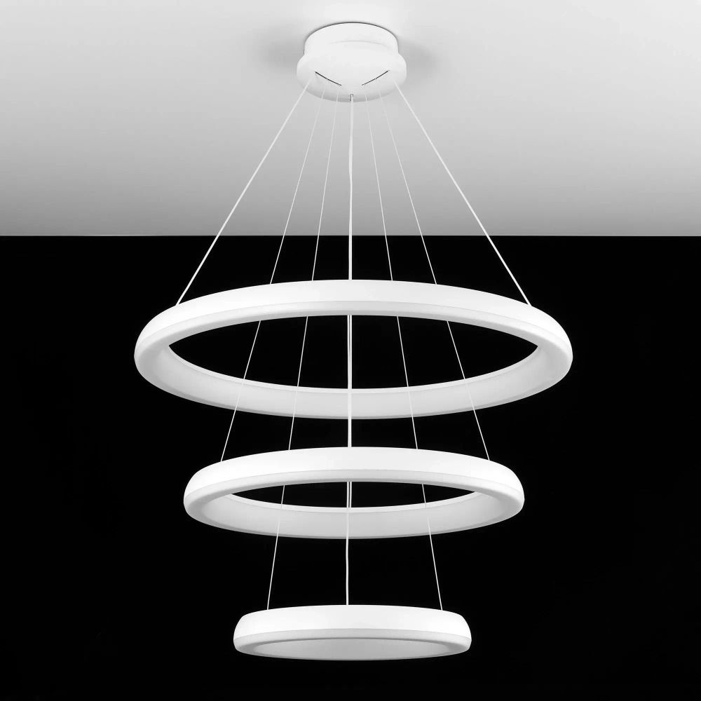 Citilux Юпитер Смарт CL730A150S Умная подвесная люстра Белая