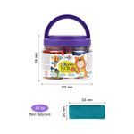 Масса для лепки Гамма Малыш 15цв. по 25гр., 2 формочки, в пластиковой банке