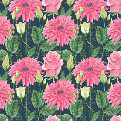 Герберы и розы