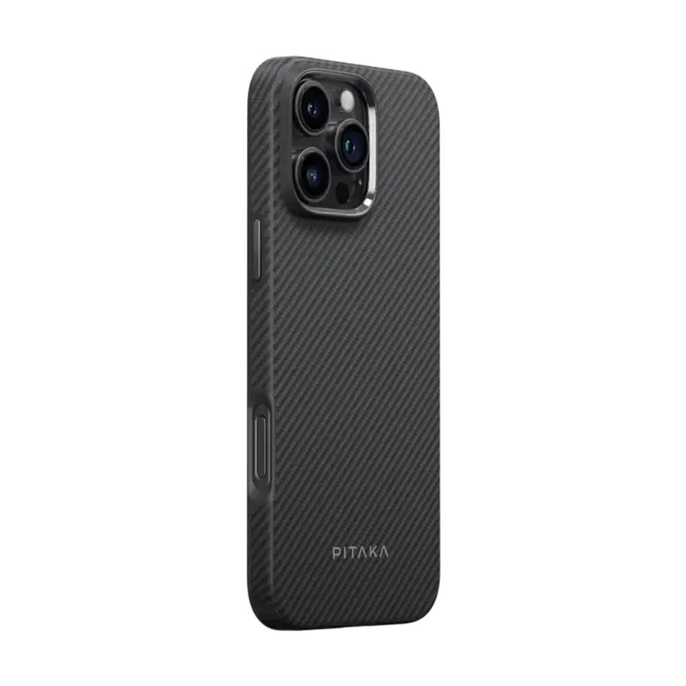 Противоударный чехол Pitaka Military-Grade Protective Case для iPhone 16 Pro, Черный (KI1601PPA)