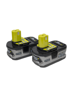 Набор Ryobi ONE+ RC18120-250 5133003364 аккумулятор (18 В; 5.0 А*ч; Li-Ion) 2 шт. и зарядное устройство RC18120