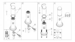 Наземный высокий светильник Globo Boston 3159S