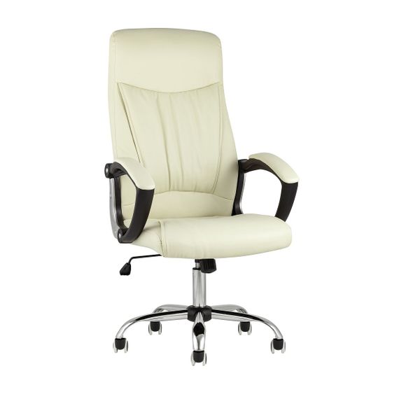 Кресло руководителя TopChairs Tower бежевое D-418 beige