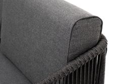 "Канны" модульная угловая лаунж-зона из роупа (веревки), цвет темно-серый