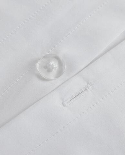 ZARA HOME ПОДОДЕЯЛЬНИК ИЗ САТИНА С КАЙМОЙ (1000 НИТЕЙ), БЕЛЫЙ