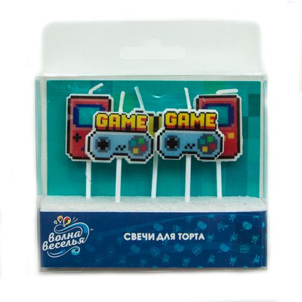 Свечи в торт "Game Time" 5 шт