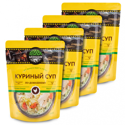 Готовое блюдо "Куриный суп по-домашнему" 300 г. (Кронидов) 4шт 1,2кг