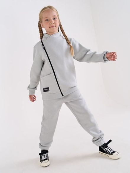 Джоггеры "Туман" с карманами утепленные 7+