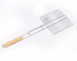 Решетка для барбекю-гриль Grilling BBQ Basket 35*45 см нержавеющая сталь