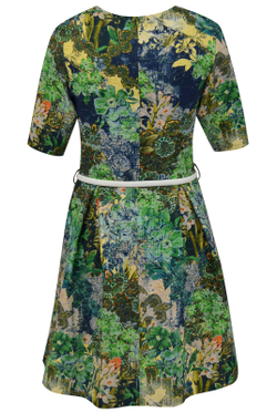 Платье женское 1185АН, желто-зелен #254ЖЗ051185АН