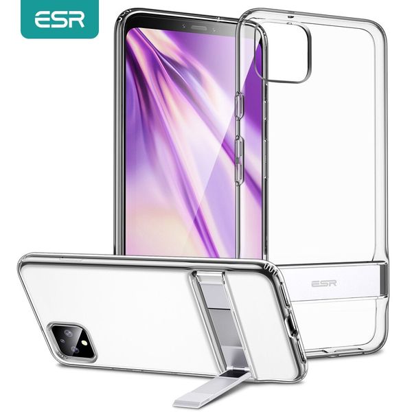 Противоударный чехол с подставкой ESR Metal Kickstand Case для Google Pixel 4 (Clear)