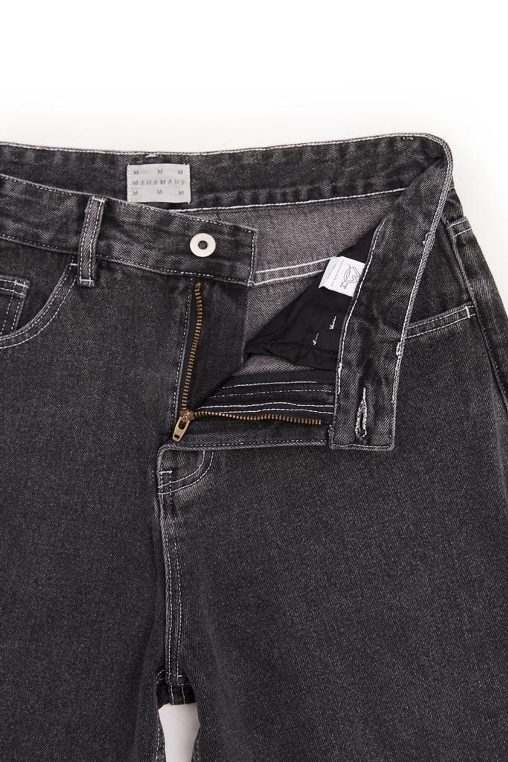 Шорты Magamaev Bigger M black washed черные