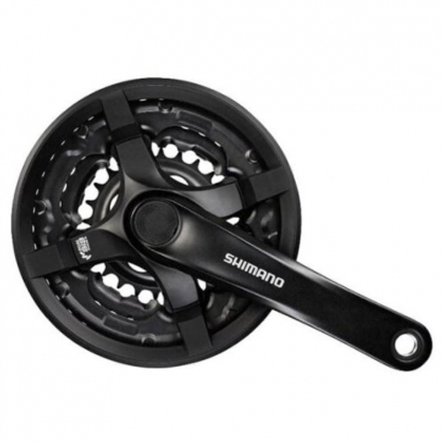 Шатуны 1/2"х3/32" 24/34/42 зуб. 170мм FC-TY501 Tourney SHIMANO сталь/алюминий чёрные, арт. 580232