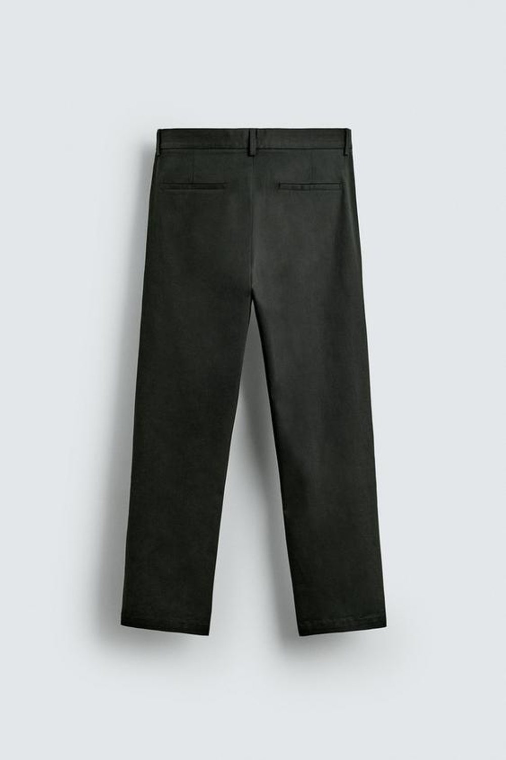 ZARA БРЮКИ ЧИНОС SLIM FIT, ТЕМНО-ЗЕЛЕНЫЙ