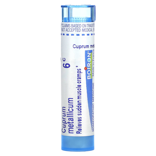Boiron, Cuprum Metallicum, 6C, для облегчения мышечных спазмов, прибл. 80 гранул