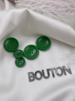 Пуговицы на прокол ярко-зеленые матовые