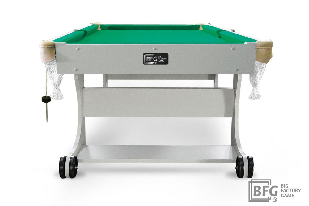 Бильярд BFG Compact Light 5 (Серый) (Пул, серый (ЛДСП), ЛДСП_16, Сукно Euro Pro 30 ш1.98м, Х/б сетка)